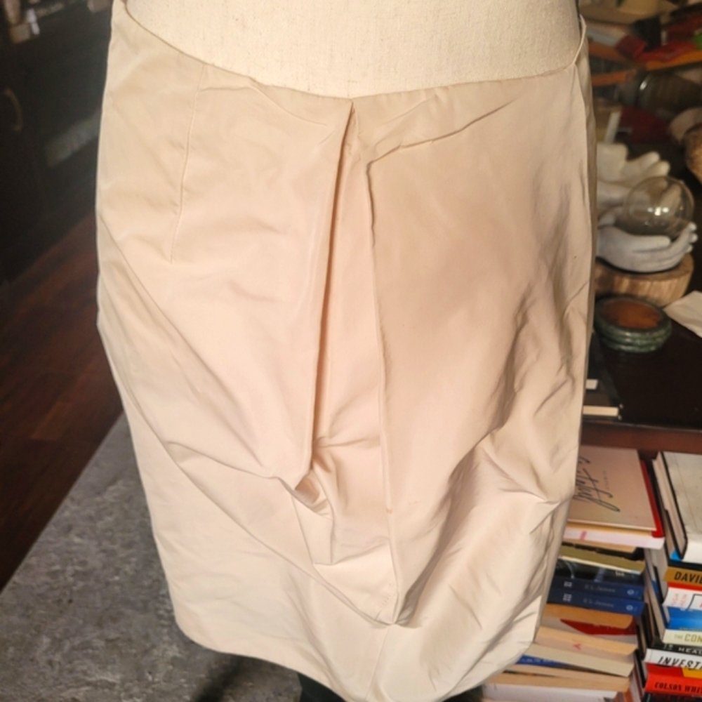 Jil Sander Cream Pencil Skirt